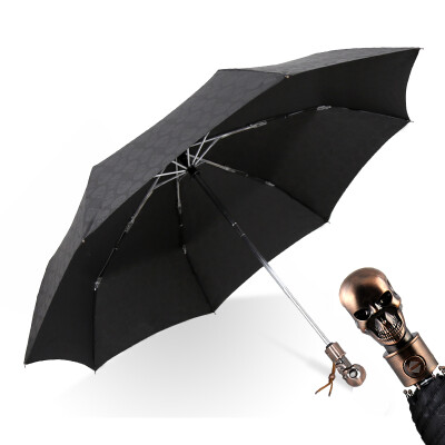 

C&39mon skull umbrella A1706 automatic umbrella since the opening of the umbrella folding men&women creative business folding umbrella