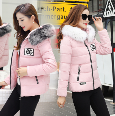 

2017 Winter new lady cotton hooded short paragraph down jacket cotton jacket jacket