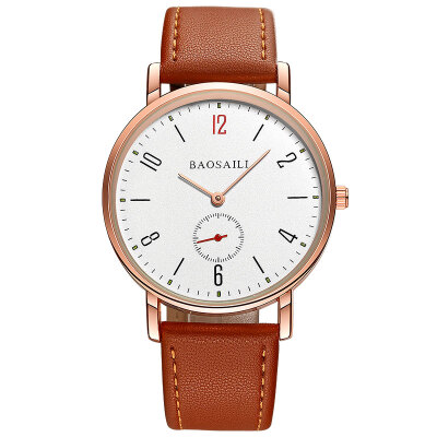 

BAOSAILI Brand Watch Waterproof Business Wristwatch Men Leather Strap Sport Quartz Watches High Quality Hours