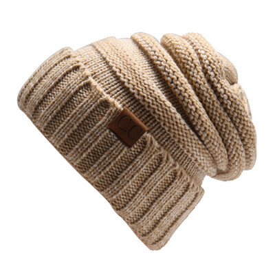 

мужчины женщины зимой трикотажные шерстяную шапку складки досуг Beanies шляпа сплошной цвет Hip-Hop Skullies Beanie