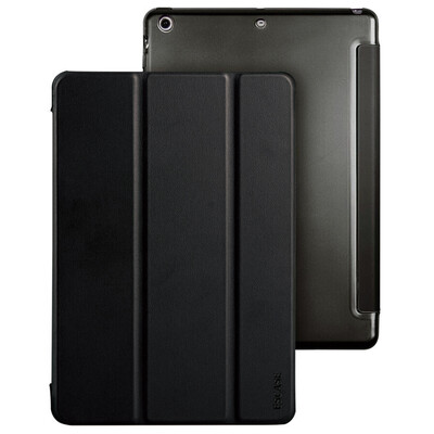 

ESCASE Apple Ipad Mini2 / 3/1 защитная крышка / оболочка таблетки Ipad кожаный чехол с ключами тройной сна кронштейн оболочки элегантные черные палочки элегантные