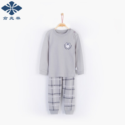 

Yu Zhaolin children&39s cotton underwear set boys&girls home service in the big children Qiuqiu Qiu YH57T0790 small badge brown 120