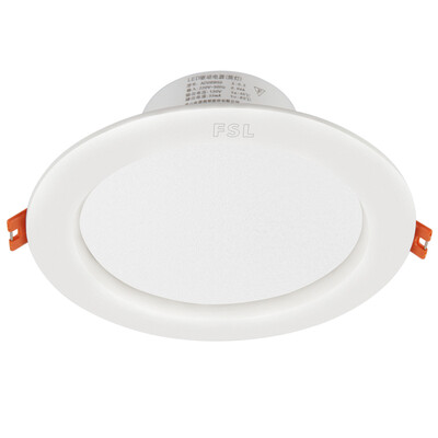 

Foshan Lighting FSL LED Downlight Mounted Ceiling Light Anti-fog Lamp All White 8W4 inch Warm White 3000K Diamond Three generations