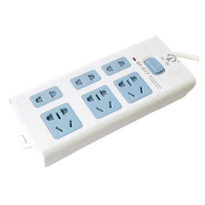 

Green LV LVAO GY-617 new national standard socket power converter socket row plug strip patch panel towline patch panel 6 total length of control 18 meters
