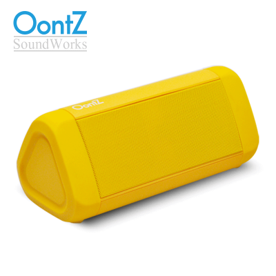 

US SoundWorks OONTZ Wireless Portable Waterproof Cell Phone Computer Bluetooth Speaker Angle 3Plus Yellow