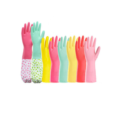 

Washing gloves latex housework clean gloves kitchen brush bowl washing clothes plastic leather gloves durable