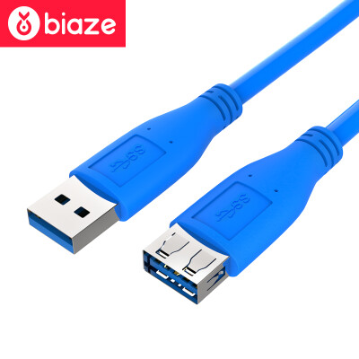 

BIAZE USB3.0 high-speed transmission data extension line male to female AM ​​/ AF data cable U disk mouse keyboard extension line 1.5 m XL1-blue