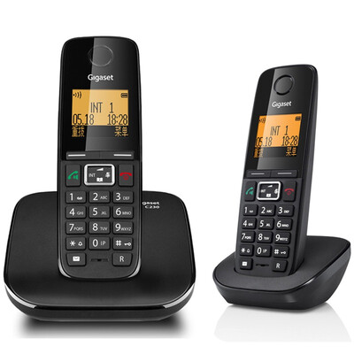 

Gigaset (Gigaset) оригинальные бренд Siemens C230 цифровых беспроводная телефонная система, автономный (черный рояль)