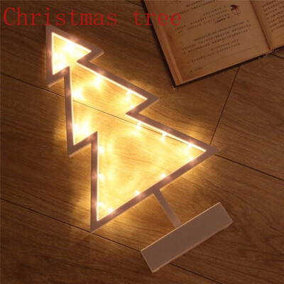 

1pcs Cute Star/Xmas tree/Love Heart LED Night Light Wall Lamp Atmosphere light Baby Kids Bedroom Home Decor table lamp