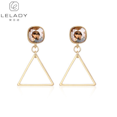 

Lelady Crystal earring Contracted lap top Rectangles earrings