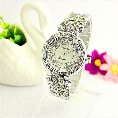 

CONTENA Luxury Fashion Full Rhinestone Women Watches Crystal Diamond Ladies Quartz Dress Watch