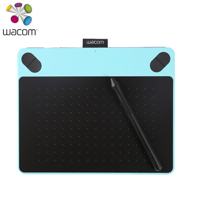 

And the crown Wacom CTH-490 B0-F Intuos Art S tablet blue tablet hand-painted board drawing board