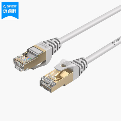 

ORICO (ORICO) МОПС-C7 CAT7 семь категорий гигабитных законченный круглый медный провод экранированный кабель RJ45 патч-корды кабель компьютера инженерный дом беловатого 10 м