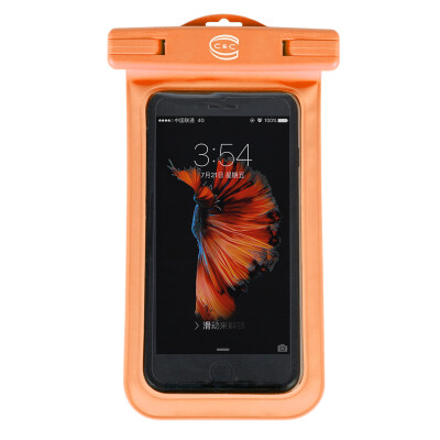 

C & C Cell Phone Waterproof Bag Apple 7 6plus Diving Set Universal Swimming Spa Photo Touch Screen Waterproof Case 6s Rainproof Orange