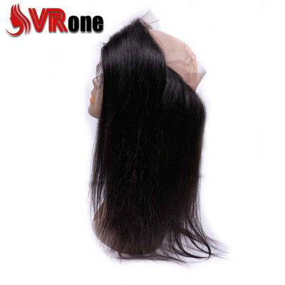 

Pre plucked 360 Lace Frontal Malaysian Straight Human Hair Free Part Closure Swiss Lace Remy Hair 1 Piece 8-20inch