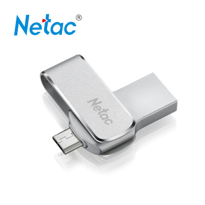 

Langke (Netac) U380 64G мини-роторный телефон двойной интерфейс флэш-накопитель серебристый металлик