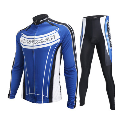 

Meisenlan MYSENLAN cycling suits men fall winter fleece bicycle clothes warm&breathable winter mountain bike road bike clothes riding pants rapid speed suit