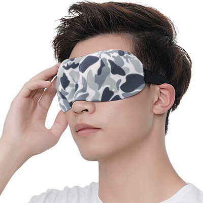 

Lan Luo sleep eye mask light thin breathable travel lunch break sleep 3D goggles camouflage storage bag