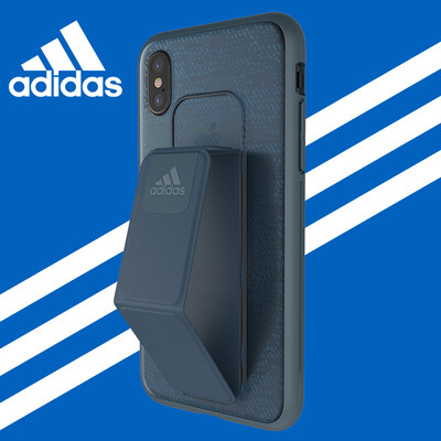 

Adidas (Адидас) iPhoneX Apple, телефон оболочка сцепление с многофункциональным спортивным все включено стендом работает фитнес-силикон не скользит Выдерживает падение защитного рукава голубого
