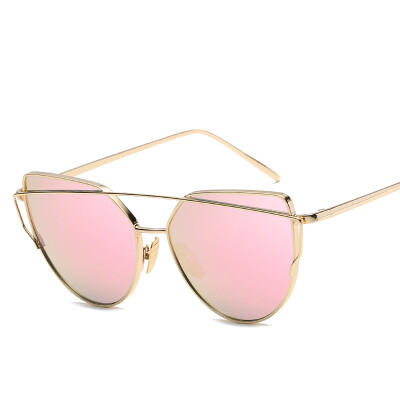 

New sunglasses fashion trend sunglasses metal color film glasses retro sunglasses as gift for women