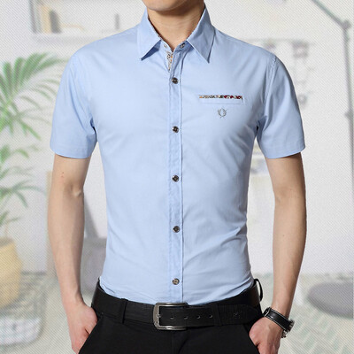 

New Men's Short Sleeve Shirt Short Sleeve Shirt Slim Men's Men's Short Sleeve Shirt as gift for men