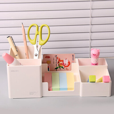 

Cntomlv multifunctional pen container Creative fashion Korean small fresh students desktop stationery box office supplies