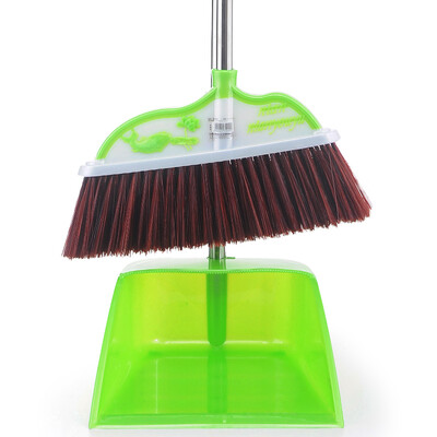 

The product of the source of the broom to the stainless steel rod broom dustpan sets of green G02378