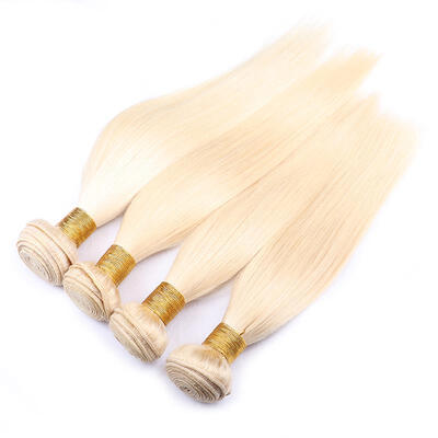 

613 Blonde Virgin Hair 7A Blonde Indian Virgin Hair Straight 4Pcs Lot Indian Virgin Hair Cheap Human Hair Weave Bundles