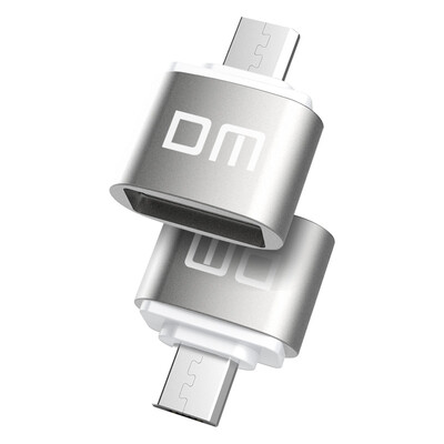 

DM USB-адаптер для OTG-адаптера (OTG-B) Micro USB OTG-конвертер head Эндрюс универсальный адаптер для зарядки данных (серебристый)