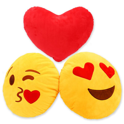 

Emoji Large Cushion Pillow Set of 3