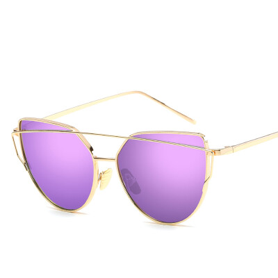 

New sunglasses fashion trend sunglasses metal color film glasses retro sunglasses as gift for women