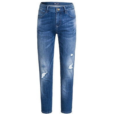 

Semir washed jeans 2017 autumn fashion men's low waist abrasive hole cowboy trousers 19316241133 cowboy in the blue 30