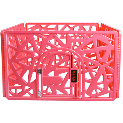 

L & H LOHAS Корм ​​для животных множество композиция в виде таблетки забор маленьких собак щенки пластиковые ограждения материал сплайсинга забор HKP-B1009 белый узор вода куб