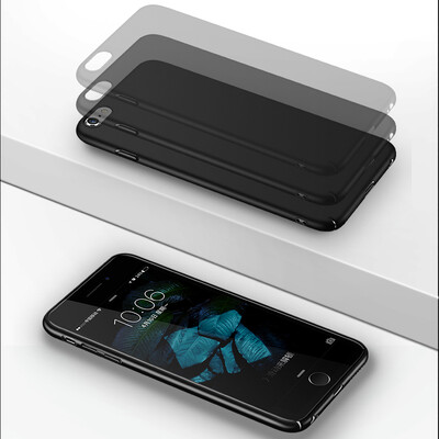 

Freeson Apple 6 6S Phone Case iPhone6 ​​ 6S Case Skin Scrub Phone Case All Inclusive PC Hard Shell Black