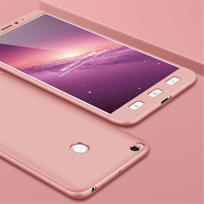 

3 in 1 Protection Case for Xiaomi Mi Max 2 Slim Hard PC Cover for Xiaomi Mi Max 2 2017 Free Glass Film