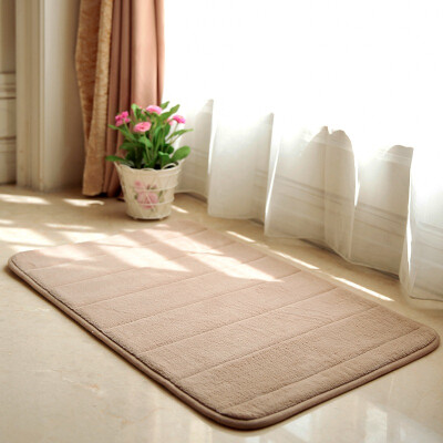 

[Jingdong Supermarket] Sheng silk still goods slow rebound bathroom anti-skid mat mat dust mat 40 * 60 brown