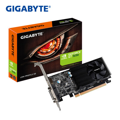 

GIGABYTE GT 1030 Low Profile 1227-1506MHz / 6008MHz 2G / 64bit GDDR5 Graphics