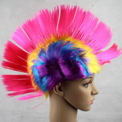 

Fashionable Hallowmas Masquerade Punk Mohawk Mohican hairstyle Cockscomb Hair