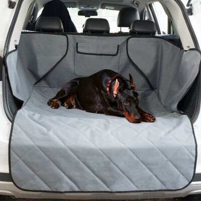 

Caraline car dog pad dog car mat dog supplies car dog pad Golden Retriever pet car mat waterproof&dirty car dog seat back row SUV rear tail box mat gray