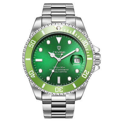 

New Fashion Luxury Luminous Green Water Ghost Full Automatic Mechanical Wristwatch Stainless Steel Belt Waterproof Mens Watches