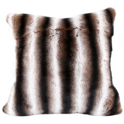 

AOZUN genuine rex rabbit fur chinchilla fur throw for furniture upholstery 50*50cm genuine rabbit fur pillow cushion with core