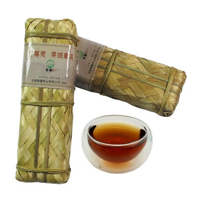 

Tibetan Tea Horse Road Dark Tea Sichuan Ya'An Hei Cha in Bamboo Basket 200g