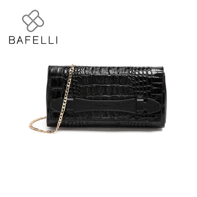 

BAFELLI handbag Crocodile split leather minaudiere shoulder bag women famous brands clutches luxury handbags womens bags