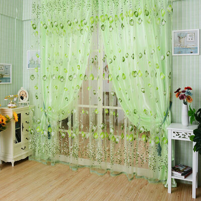 

1pc 1м * 2м окно шторы сама voile тюль для спальни, гостиной, кухни включен Tulip модель солнца от балкона занавес