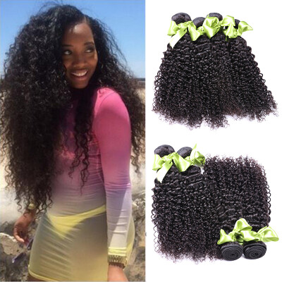 

Unprocessed Indian Virgin Hair 4 Bundles Human Hair Indian Curly Weave Kinky Curly Virgin Hair Bundles Raw Virgin Indian Hair