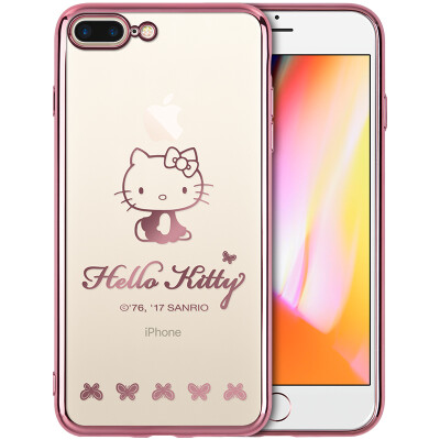 

Hello Kitty Apple 7/8 Plus Phone Case iPhone7 / 8 Plus Cartoon Case Transparent drop shatterproof shell 5.5-inch small naughty