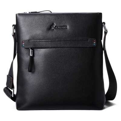 

Alpina Kangaroo LALPINA Mens First Layer Leather Shoulder Bag Business Multifunction Mens Messenger Bag Black