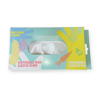 

CK-Tech CKS-PE901 disposable high-elastic gloves sanitary oil-proof thick food grade TPE catering household gloves transparent gloves 100  code