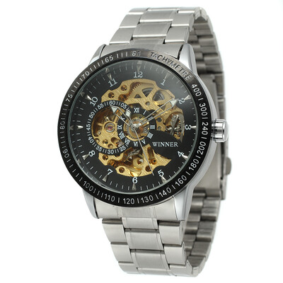 

Top Brand WINNER Luxury Watches Men Fashion Watch Automatic Mechanical Watch Full Steel Wristwatch
