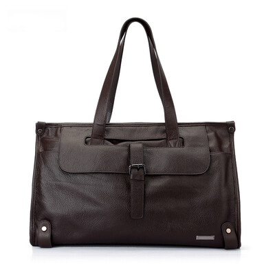 

New mens leather tide bag European&American leather leisure portable computer bag oblique shoulder bag Leather travel ba